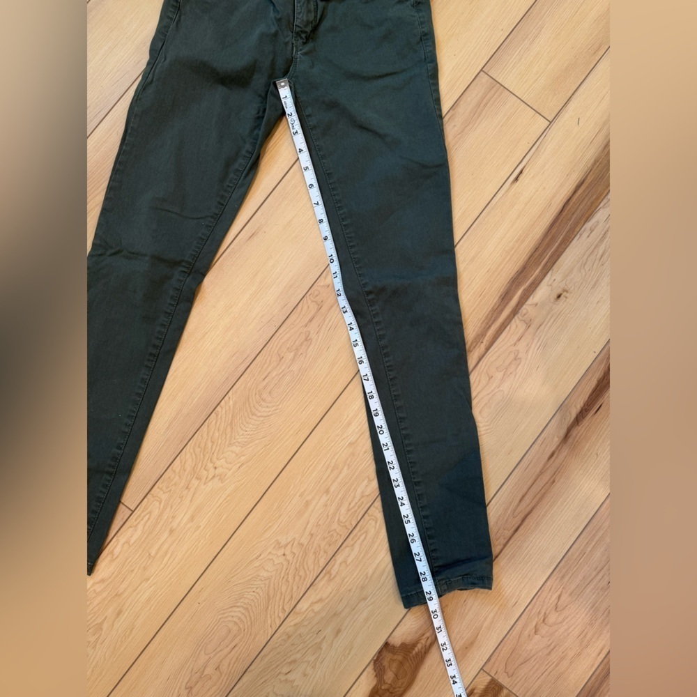 Women's Skinny Jeans in Dark Green - Picture 4 of 6